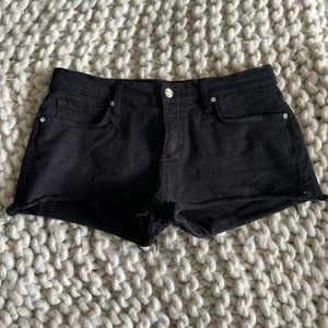 bebe black stretch shorts - 6/8